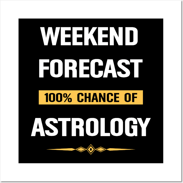 Weekend Forecast Astrology Pseudoscience Celestial Astro Zodiac Tarot Horoscope Horoscopes Astrological Astrologer Wall Art by Happy Life